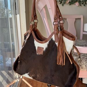 STS Ranchwear Brown Leather Shoulder Bag